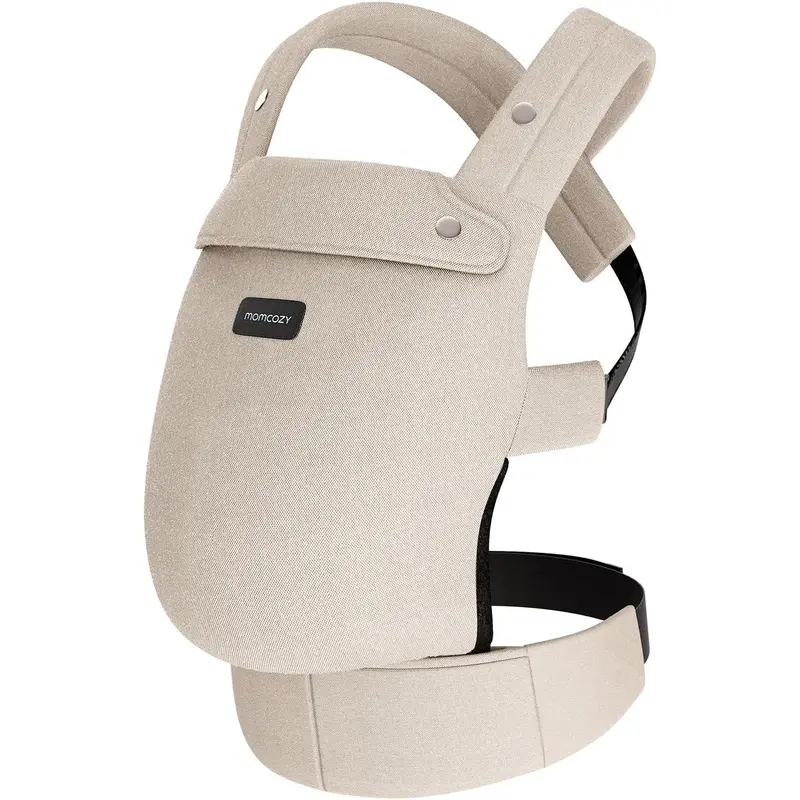Baby Carrier - Ergonomic, Cozy and Lightweight Infant Carrier for 7-44lbs, Effortless to Put On, Ideal for Hands-Free Parenting, Enhanced Lumbar Support, Khaki 7