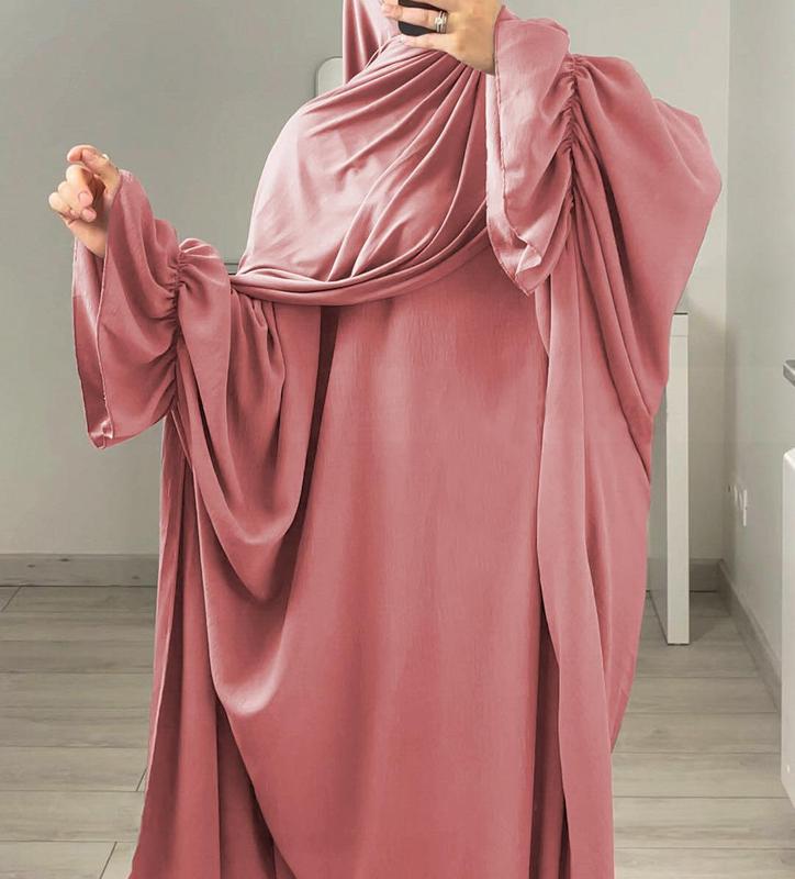 HASASERIES HS0996 1pcs Solid Color Abaya Dress regular sleeve casual dress  abaya abaya navy  blue elegant  abayas open  abaya abaya  women modesty  clothing embellished  abaya 1