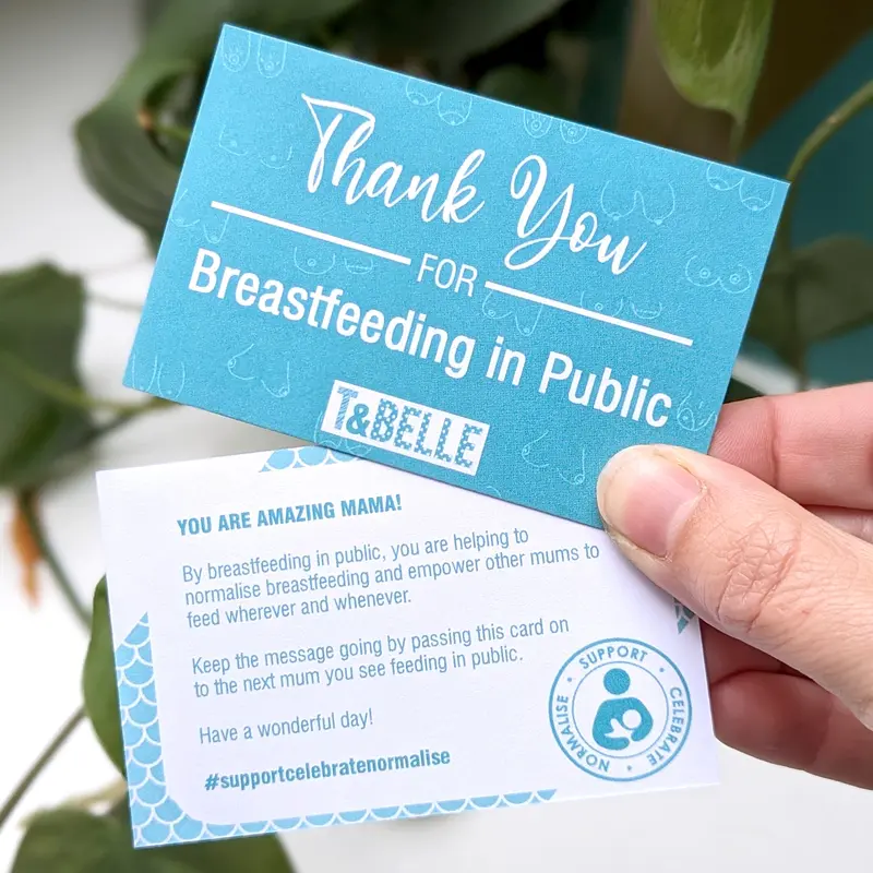 Thank You For Breastfeeding In Public Cards - Support Celebrate Normalise Breastfeeding 0
