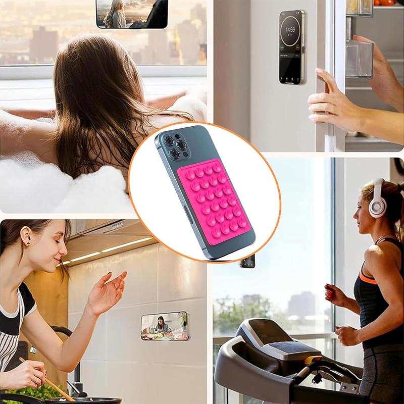 Product Introduction of 15 Pcs Silicone Suction Cup Phone Holders, Suction Phone Case, Suction Cup Phone Mount 24 Suction Cups, Phone Accessories, Multipurpose Suction Cup Mat for Mobile Phones Cellphone Smartphone smartphone  mount 10
