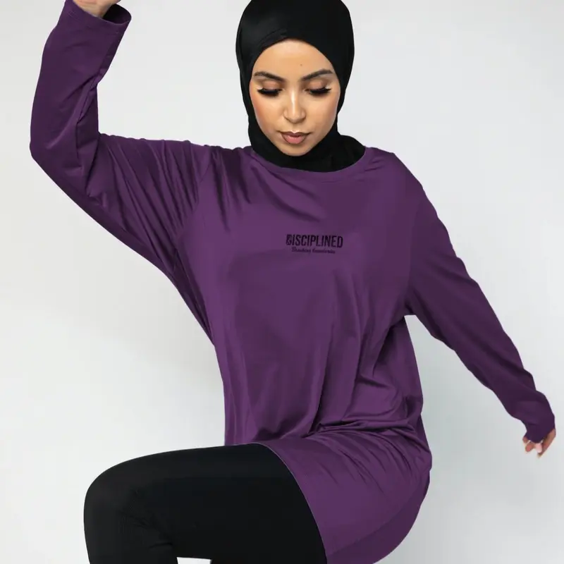 Graceful Purple - Women's Modest Activewear Top 1