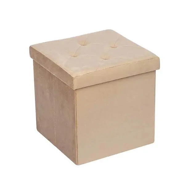 Folding Ottoman Storage Bench 3