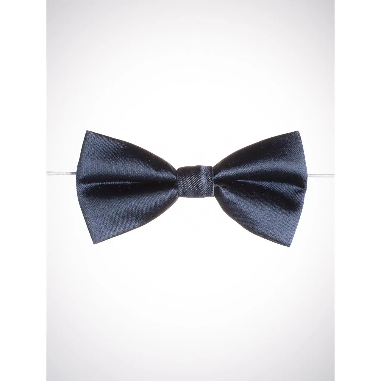 Elasticated navy dickie bow - Paisley