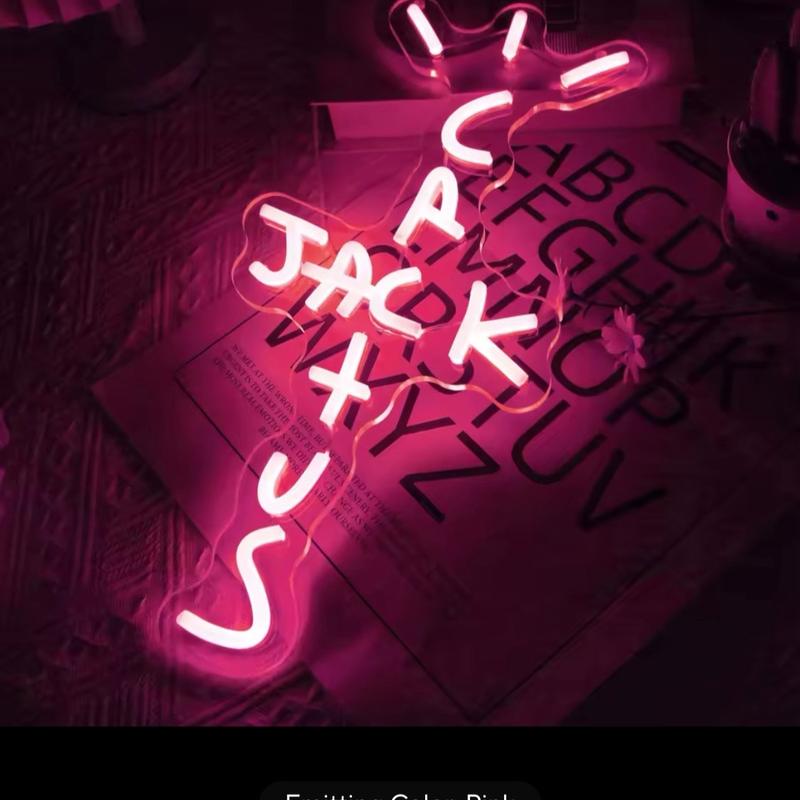 UponRay Cactus Jack LED Neon Sign Sneakerhead Mancave Bedroom Decor Light Gift 7