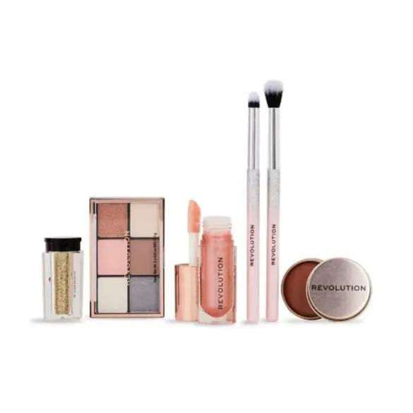 Revolution Pink Glow Get The Look Gift Set - Perfect Blush and Makeup Gift Set Cosmetic 4