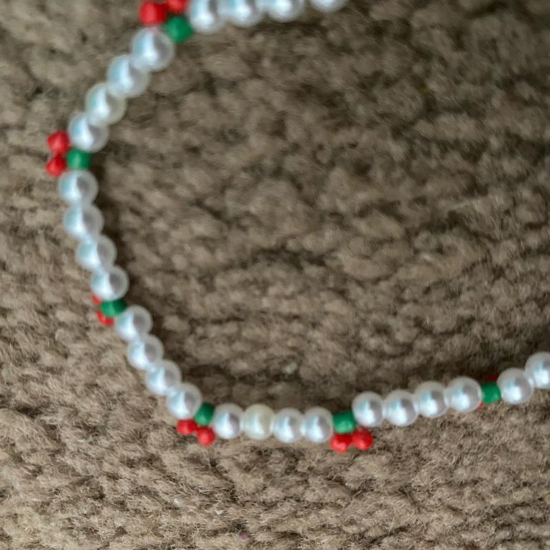 Cute Danty Cherry and Pearl Bracelet for Women 4