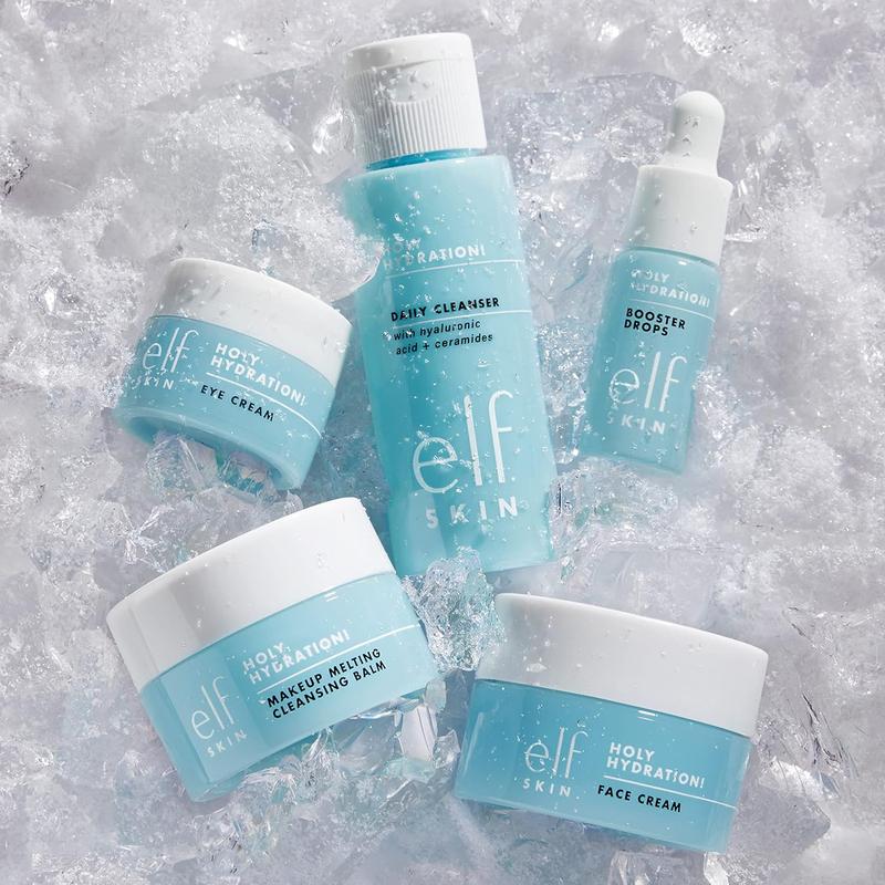 Valentines gift e.l.f. SKIN Hydrated Ever After Skincare Mini Kit, Cleanser, Makeup Remover, Moisturiser & Eye Cream For Hydrating Skin, Airplane-Friendly Sizes 1