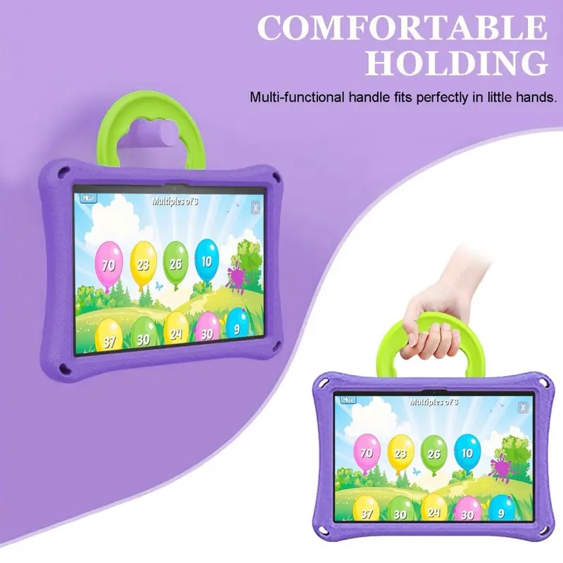 13th/11th Generation, 2023/2021 Release) New 10in Tablet Case for Kids. Riaour ipad 10 case Light Weight Anti Slip Shockproof Kids Friendly Case(Incompatible with iPad Samsung). (Purple) Accessories Computer Covers 3