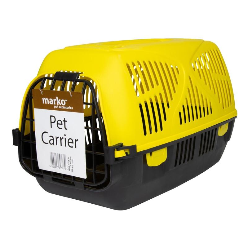 Marko Pet Accessories 19" Large Pet Carrier Portable Box Animal Puppy Kitten Cage Travel Training Crate Cat Dog Lightweight Transporter 2