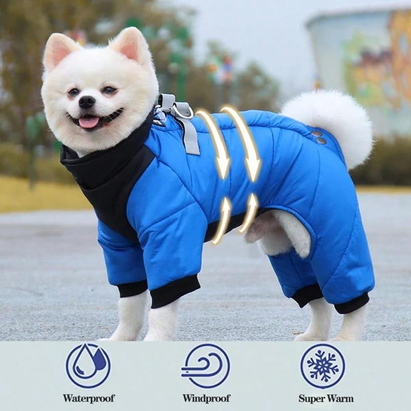 Waterproof Dog Jumpsuit Coat Winter Pet Dog Clothes Warm Puppy Cotton Jacket For Small Medium Dogs Pug Chihuahua Costume Bulldog 5