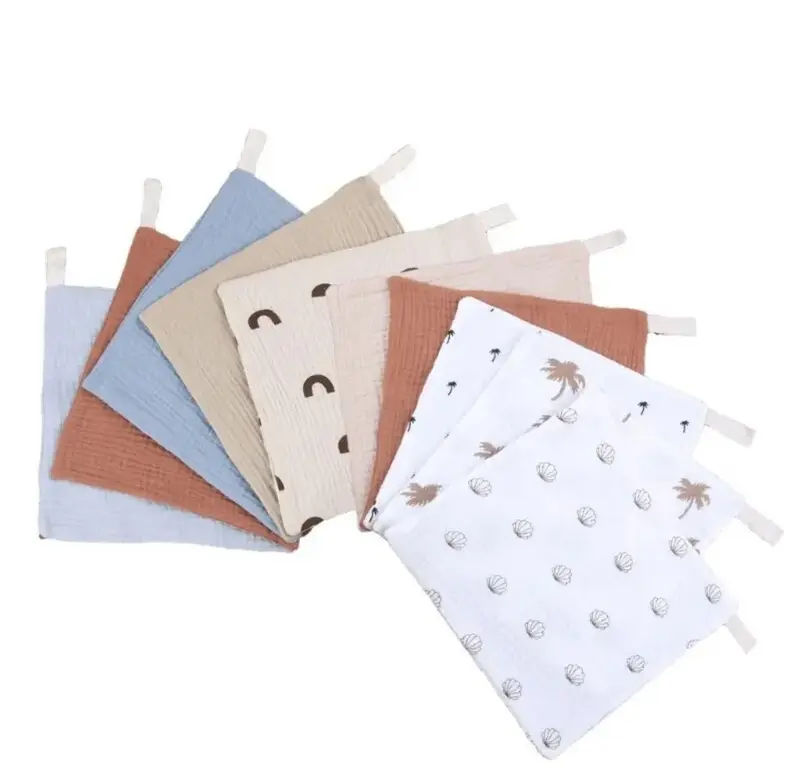 10pcs Baby Muslin Burp Clothes Infants Cotton Gauze Square Soft Washing Cloth Wipes 1