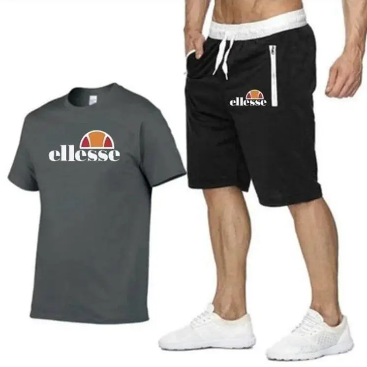 Popular casual fashion men's cotton short sleeve suit, limited time offer Menswear Basic 2