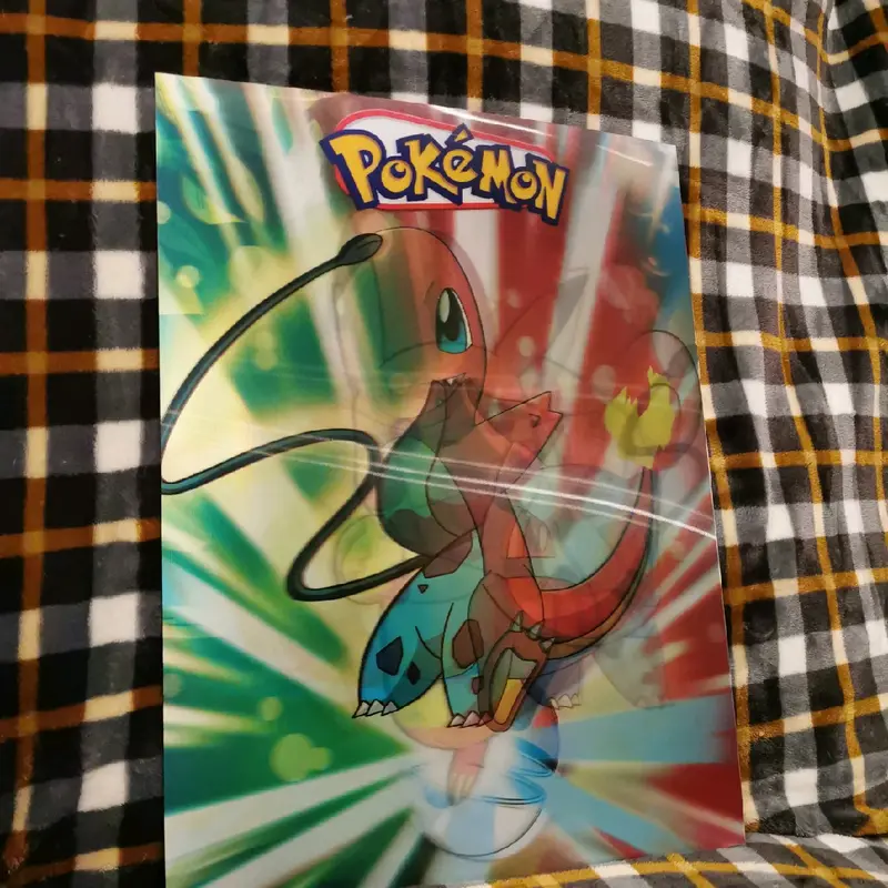 3D lenticular poster of Pokemon - Bulbasaur, Pikachu, Charmander and Squirtle Decor Room Wall Print 6