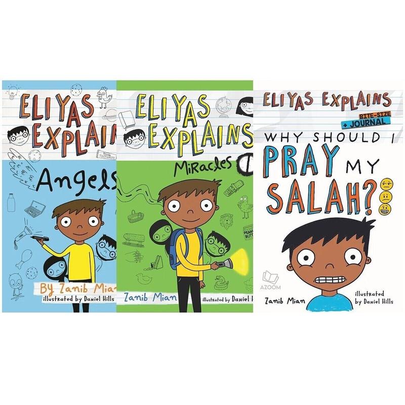 Product Introduction of Eliyas Explains 3 book set: Angels, Miracles, Salah children books 7