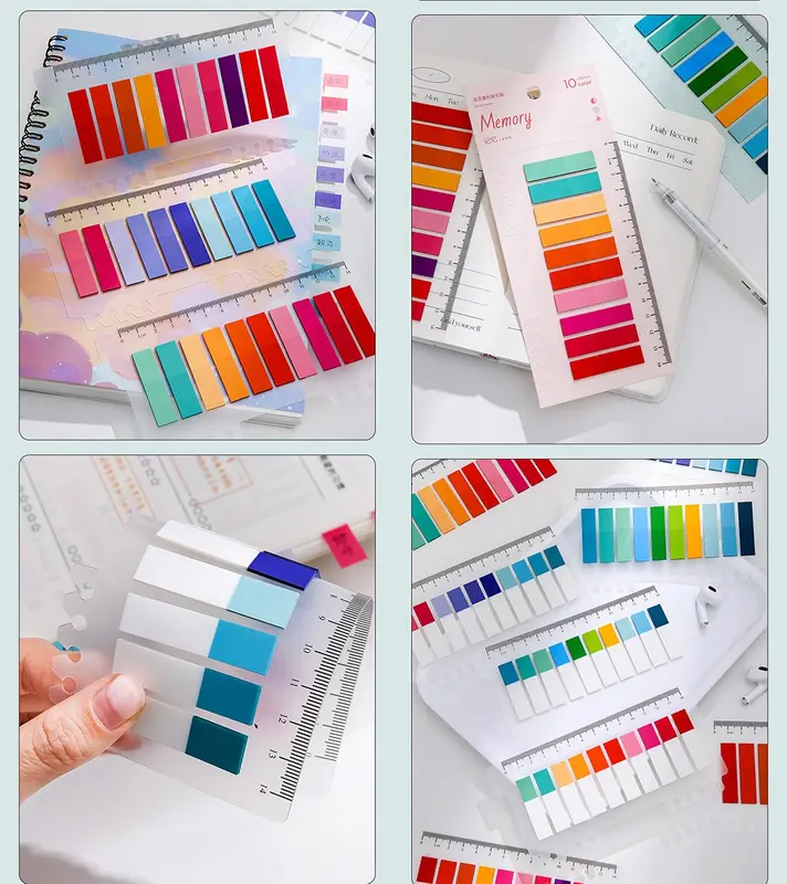 Sticky Adhesive Index Tabs Post it Sticky Notes Highlighter Flags Neon Page Book Mark PACK OF 6 4