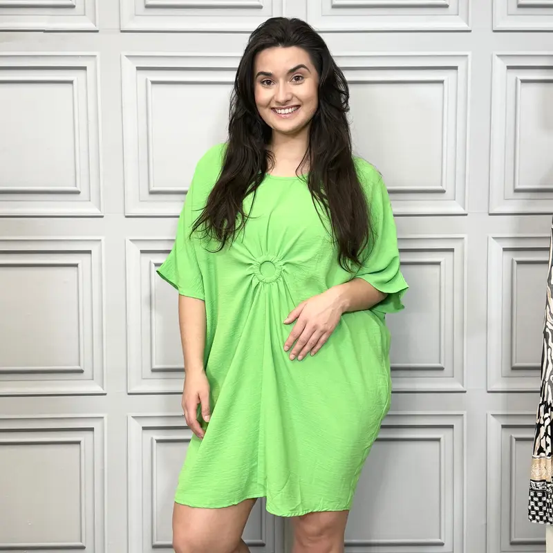 [Silu Boutique] Crinkle Ring Front Summer Dress , Fits up to UK30, Summer Dresses, Summer Wear, Women's Summer Fashion 5