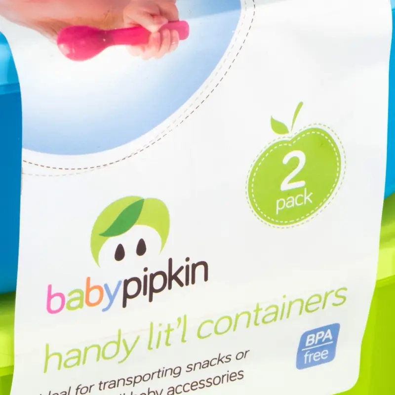 Baby Pipkin Handy Snack Duo – 2 x 450ml On-the-Go Kids Containers for Easy Snacking 4