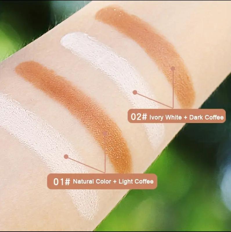 Bronzer Concealer Stick , Conturing Highlighting Pen , Facial Shadow & Bronzer Makeup Stick Creamy Color Coffee Correcting Cosmetic 01 Natural + Light Coffe 2