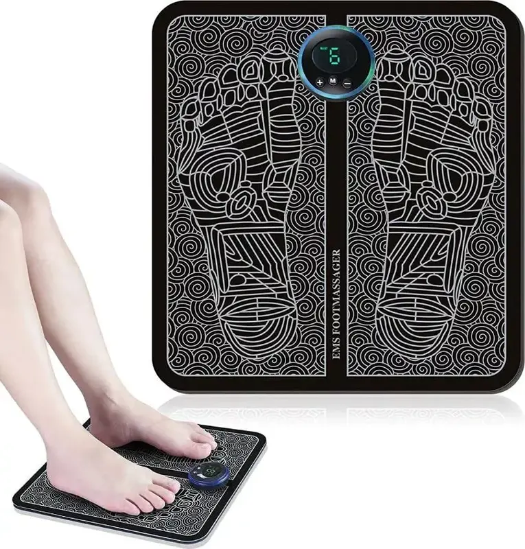 Electric ROMOTE Foot Massager Mat for Blood Circulation Relief Pain with LED and USB - Comfort 2