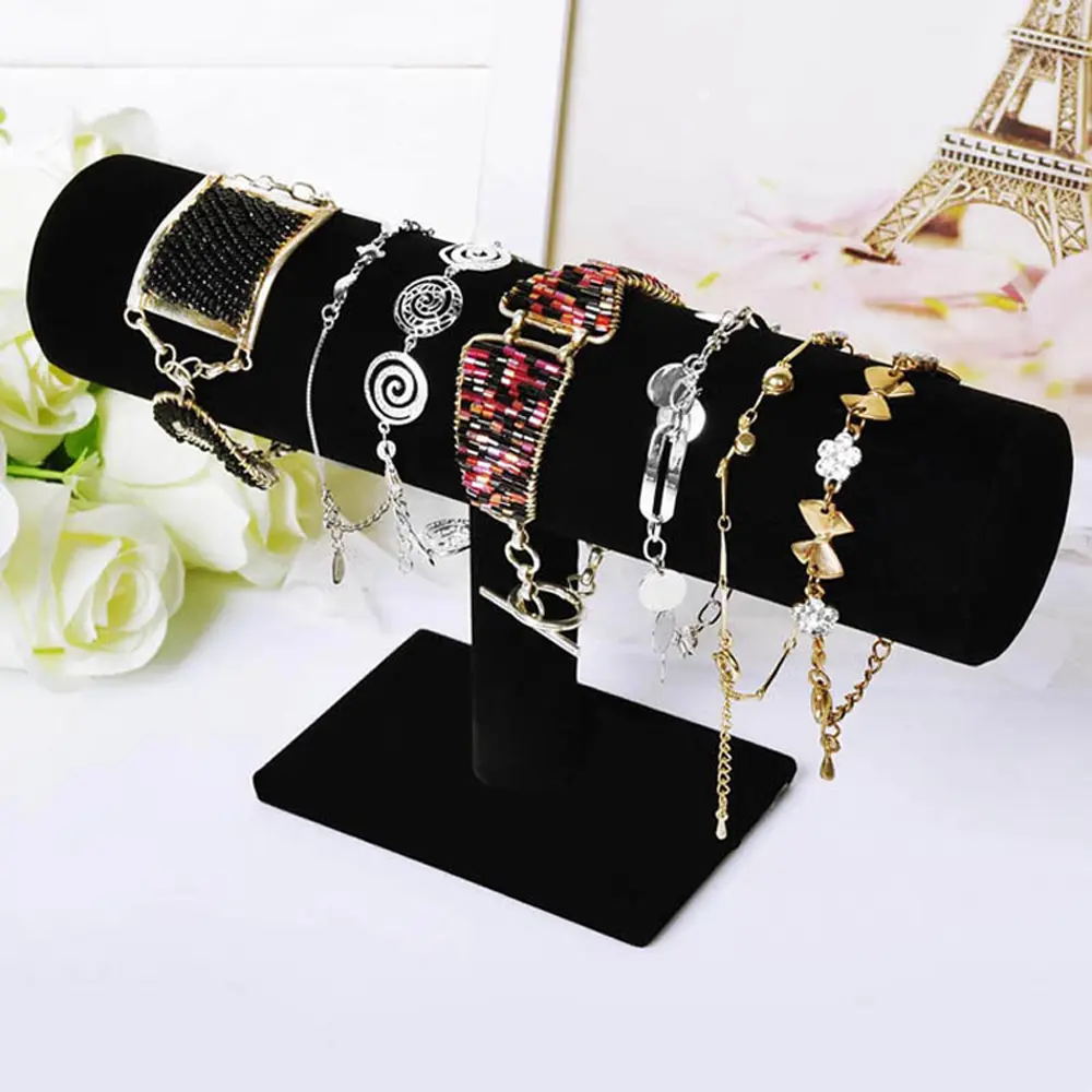 Superior Quality Watch Display Jewelry Chain Hairband Watch Necklace Bracelet Display Stand Rack Holder T-bar Bracelet Display Stand Holder