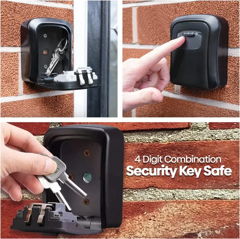 Key Safe Wall Mounted, Medium 85 x 119 x 36 mm, Outdoor, Mounting Kit, for Home Office Industries Vehicles 2