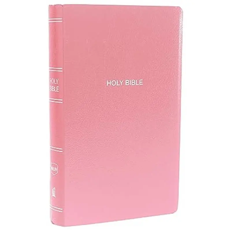 New King James Version Holy Bible - NKJV Pink & Red Letter Leather-Look Gift and Award Bible 3