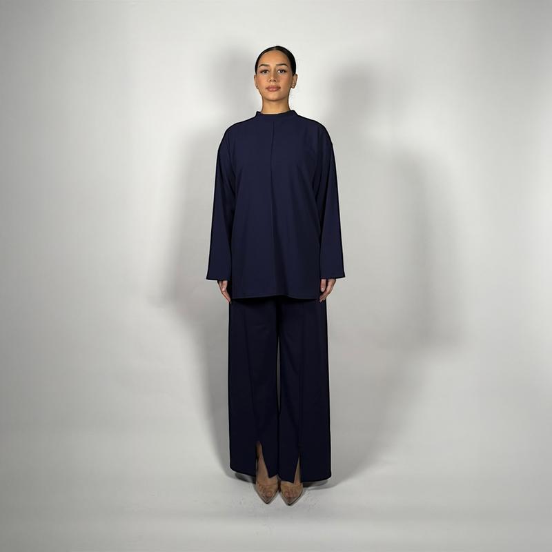 Product Introduction of kafti Ashgrove CoOrd Set - Women's Relaxed Fit Loungewear Crew Neck CoOrd Set with Trousers 18