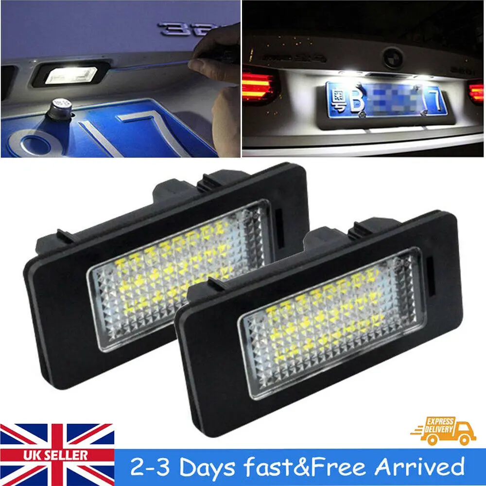 Number Plate Light LED License for BMW E39 E60 E70 E82 E90 E92 X3/6/5 Series