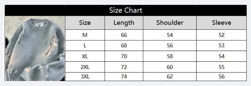 Product Introduction of 2025 New Hot Selling Models  Streetwear New Retro Hole Fringed Sweater Loose Versatile Sweater For Men Long Sleeve Sweater Knitwear Menswear Tops 1