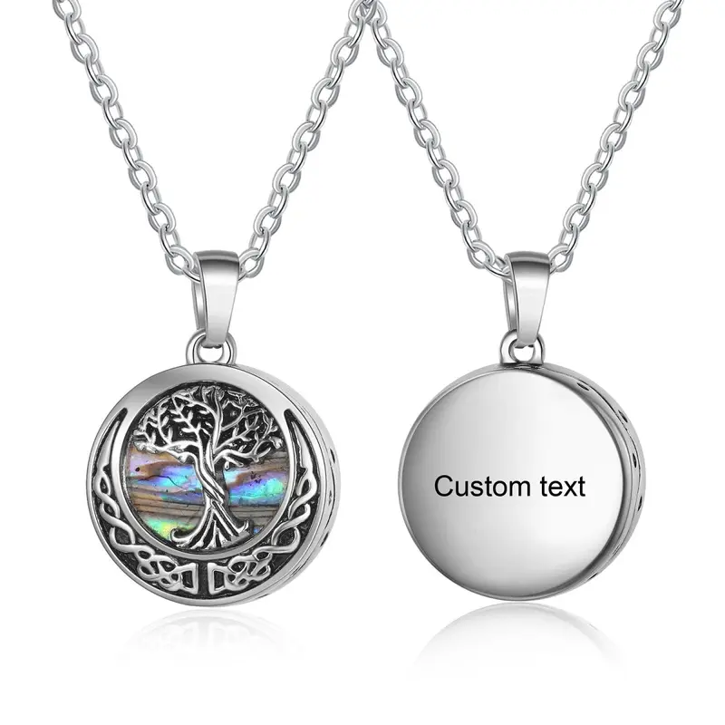 Family Tree Ashes Necklace, Personalised Memorial Pendant, Cremation Necklace 4