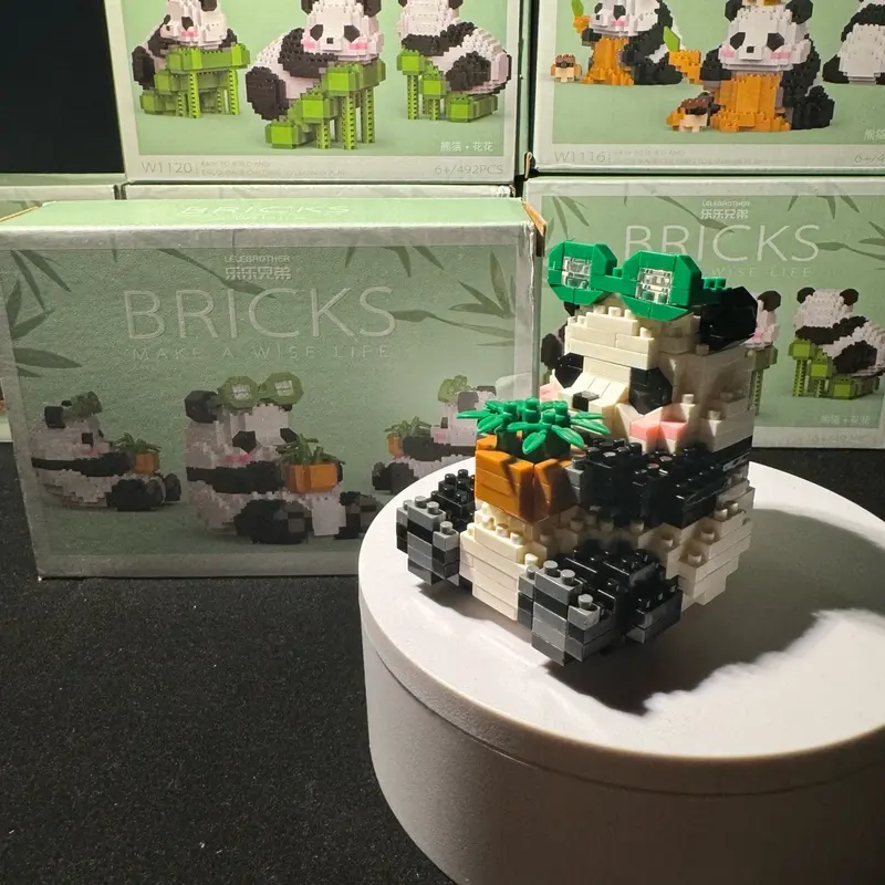 Panda Building Blocks - Classic & Novelty Toy for Kids - 348 Pieces 1