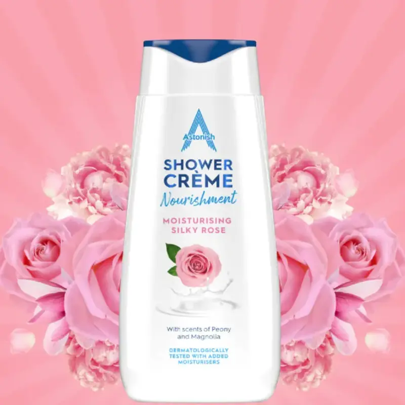 Astonish Shower Creme - Silky Rose 400ml 0