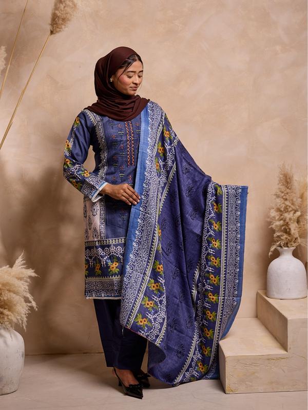 LS-2595 Readymade Pakistani Designer Dhanak Suit 2