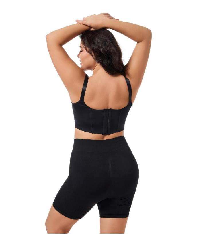 Product Introduction of [Curlady]Back Smoothing Bra PushUp Plus Size Bra HideBack Fat NoUnderwear Simple Wireless3/4Coverage Comfort Seamless Bra 5