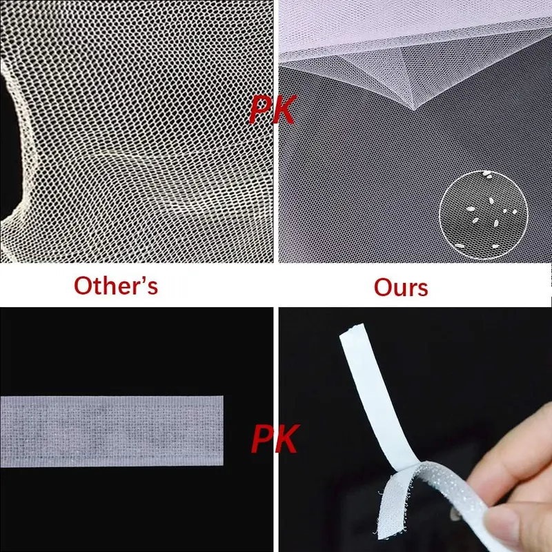 Mosquito Netting,3 Pack DIY Self-Adhesive Insect Mesh Curtain Fly Bug Bee Protector 3
