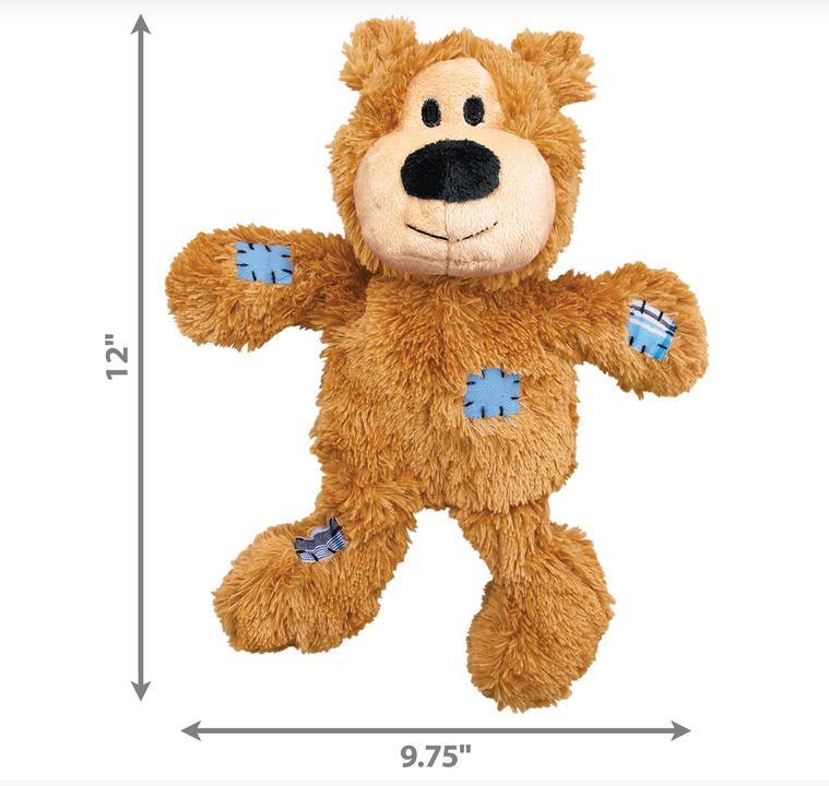 Kong Wild Knots Bears Durable Dog Toys / Cuddly Outside, Durable Strong Inside Knotted Rope Skeleton / Available 3 Colours / 4 Different Sizes 8
