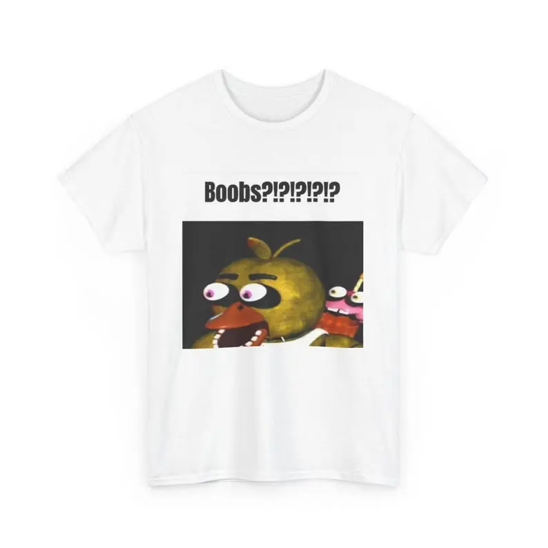 FNAF Chica Freddy Five Nights At Freddy's Meme Unisex T-Shirt Cotton Fabric Polyester Tee