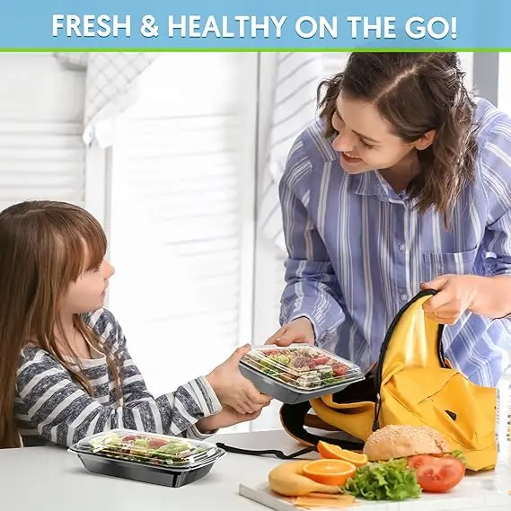 20 PACK 1  Compartment Plastic Meal Prep Containers 28 OZ - Reusable BPA Free Food Containers with Airtight Lids - Microwavable, Freezer and Dishwasher Safe Kitchen Utensils 5