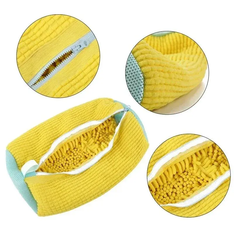Washing Shoes Bag Cotton Laundry Net Fluffy fibers Easily remove dirt Washing Bags Anti-deformation Shoes Clothes Organizer 4