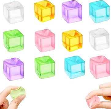 Product Introduction of 12 Pcs Squeeze Toys Nice Cube Ice Cube,fidget Toy Ice Cube Stress Ball Sugar Ball Fidget Cube Squeeze Toys Transparent Cube Sensory Balls Toys Stress Relief Sensory Toys Mini Ice Cube (random colors) 0