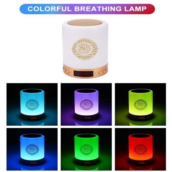 LED Portable Bluetooth Quran Speaker Touch Lamp With Azan Set, App Smart Control 1