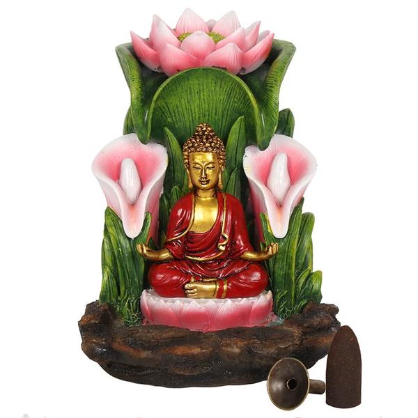 Colourful Buddha Backflow Incense Burner 2