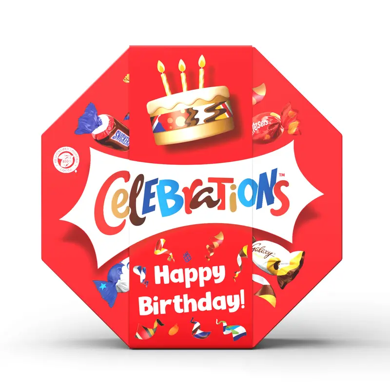 Celebrations Milk Personalised sleeved Chocolate Gift Box of Mini Chocolates & Biscuit Bars Centerpiece 385g Snack Dessert 2