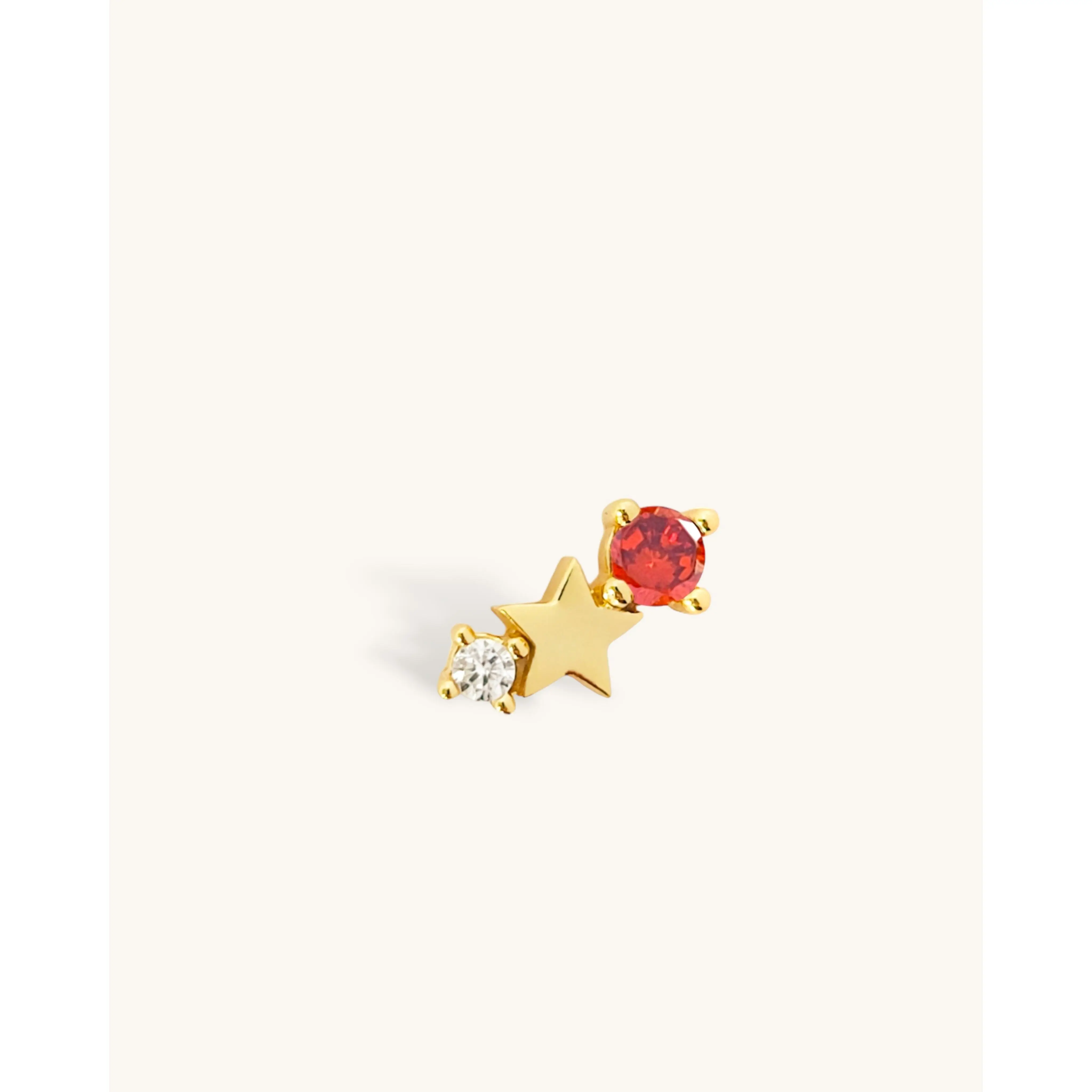 Starry Zodiac Stone Earring • Capricorn