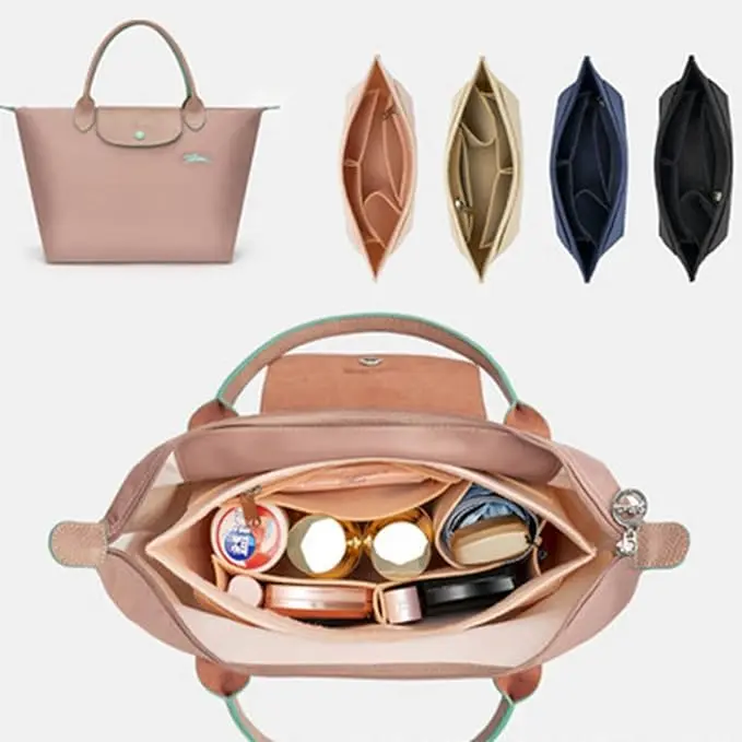 Felt Insert Bag for Longchamp Handbags - Travel Purse Organizer & Makeup Bag Divider 4