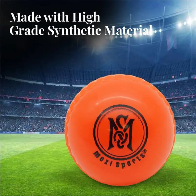 Mozi Sports Windball Soft Cricket Balls-Durable Realistic Bounce & Swing-Cricket WindBalls for Indoor & Outdoor Coaching,Practice, Garden & Beach play 6