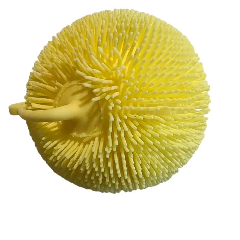 Flashing jiggly 8cm fidget sensory hairy ball stress relief toy 3