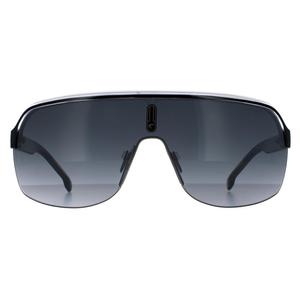 Carrera Sunglasses Topcar 1/N 80S 9O Black White Dark Grey Gradient for Unisex Sunglasses - Mens - Womens - Sunglasses - Eyewear