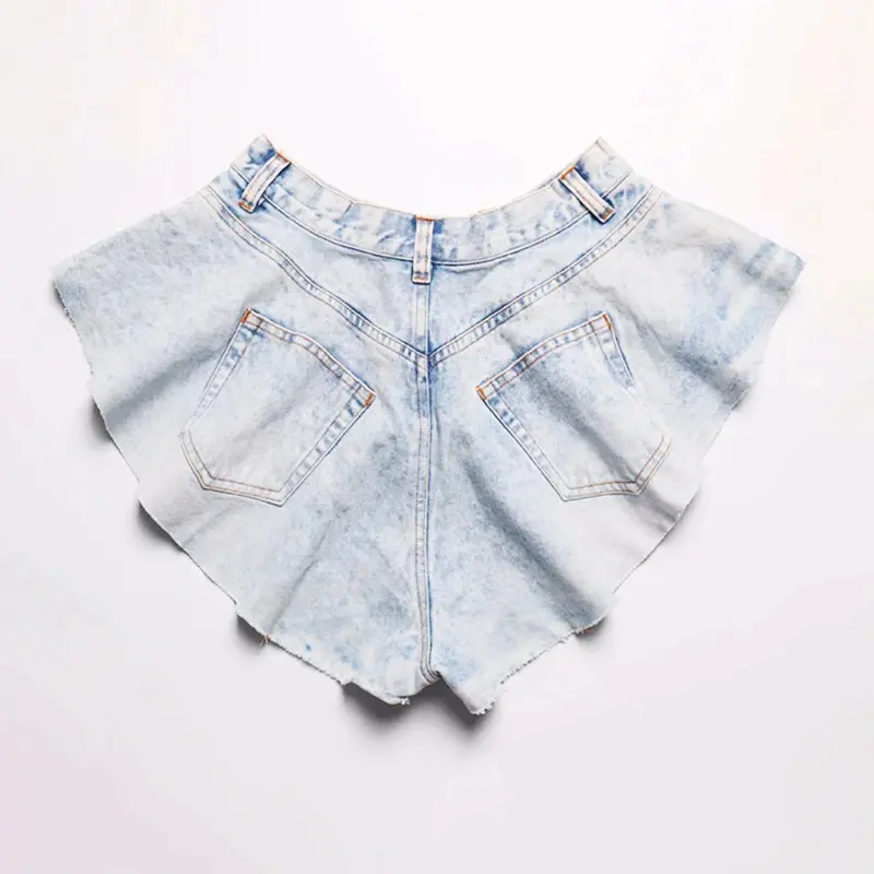 Flared Denim Shorts - (Next Day Delivery) 5