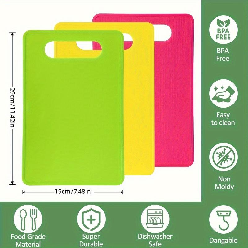 1pc Set Double-Sided Plastic Cutting Boards - BPA Free, Non-Slip Kitchen & Dining Essentials Chopping Knives 1